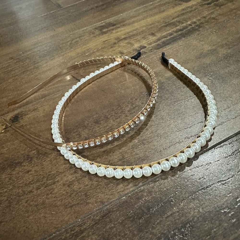 Elegant Pearl and Crystal Headbands